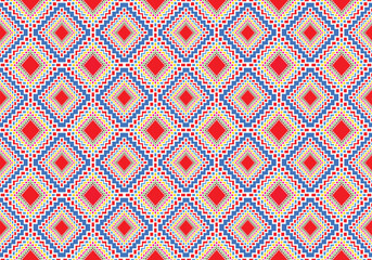 Ethnic tribal patterns in seamless geometric patterns.