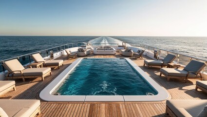 Deck on a Mega Yacht