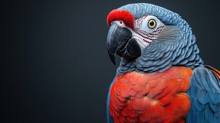 Obraz premium Portrait of a Colorful Parrot