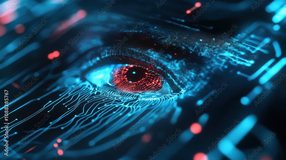 Poster An extreme close-up of a biometric vein scanner mapping vascular patterns for secure identification, Vein recognition technology style, photo of