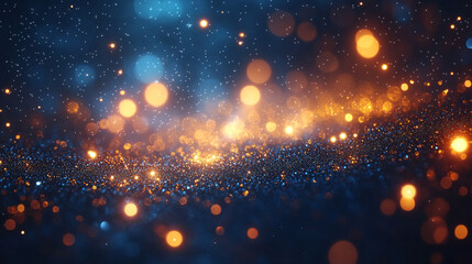 Fototapeta premium A blue abstract vector background with dynamic light patterns and glowing elements, evoking a sense of energy, depth, and digital transformation with vibrant colors and fluid design