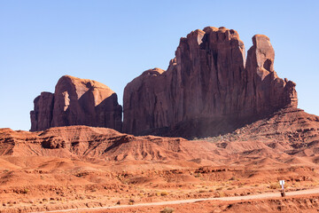Monument Valley Rock Formations, Arizona-Utah Border, USA – Iconic Desert Landscapes with Majestic Buttes and Mesas, Captured in Stunning Light and Natural Splendor