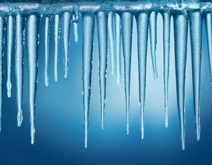 Transparent Icicle Pattern for Holiday Backgrounds