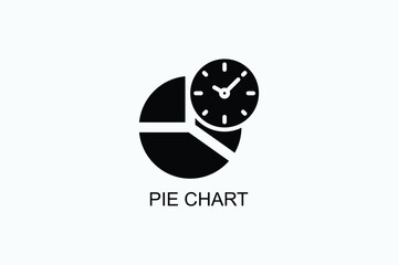 Pie Chart Vector Icon Or Logo Illustration