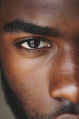 Naklejka premium Man with black eye