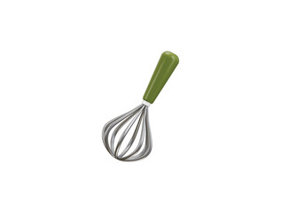 Whisk mixer icon 3d render concept of 3d kitchen equipment vector illustration