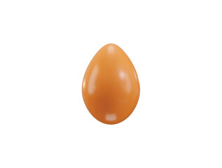 Organic Egg Icon 3d render vector illustration