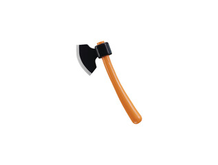 Axe icon 3d rendering vector illustration