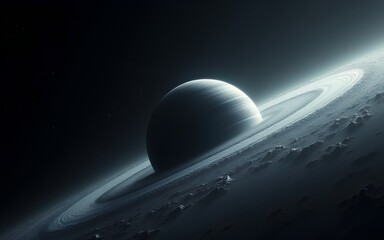 Fototapeta premium Planet in Space - Exploring the mysteries of the unknown universe