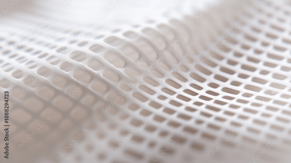 Poster an extreme close-up of a metamaterial antenna array, demonstrating advanced signal manipulation for 