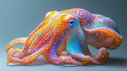 Obraz premium Vibrant Octopus Close-up