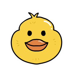 Fototapeta premium adorable head animal isolaated on white background. hippo, cow, lion, tiger, duck, monkey, bear, elephant,dog, cat, puppy,owl,