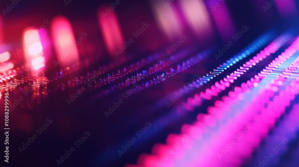 Poster An extreme close-up of a quantum dot enhanced photodetector, showing high sensitivity and rapid response in light detection, Photonics technology style