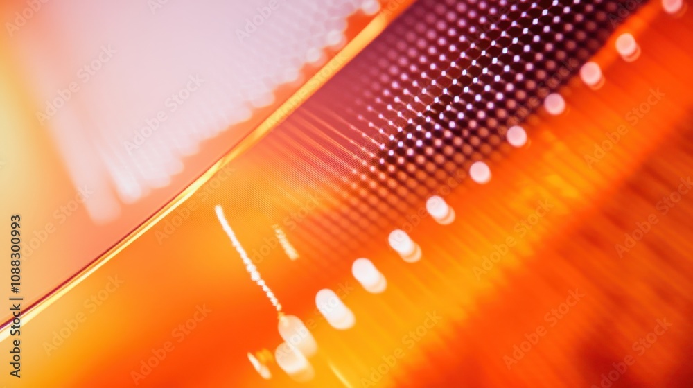 Poster An extreme close-up of a quantum dot solar cell structure, showing efficient light absorption and energy conversion capabilities, Solar technology style