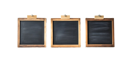 Chalkboards on transparent background