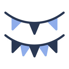 Decoration Icon in Flat Style. Color Fill