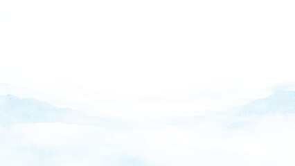 Obraz premium Abstract watercolor background image with a liquid splatter of aquarelle paint, isolated on white. Light blue tones.