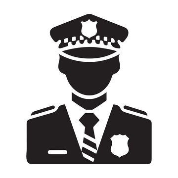recommend clip art: police officer vector icon. Policeman officer avatar, sheriff. Police symbol, security control. Law enforcement, uniforms, police staff.