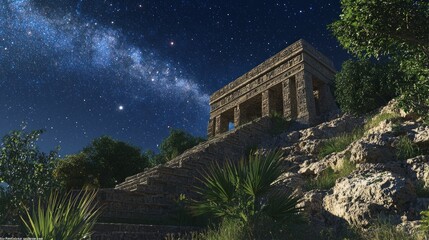 Ancient Mayan Observatory: Unveiling the Mysteries of the Night Sky with Ultra-Detailed View