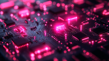 circular circuit board with intricate swirling patterns, representing the interconnectedness of technology, digital networks, and the flow of data in a modern digital landscape