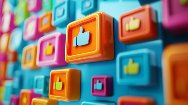 An isolated white background presents a 3D illustration of an interactive digital comment section showcasing diverse user-generated feedback.