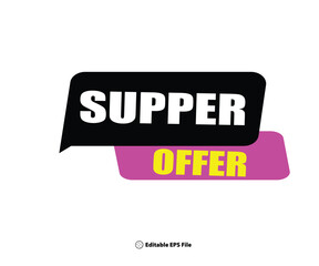 Web supper offer Special offer symbol
