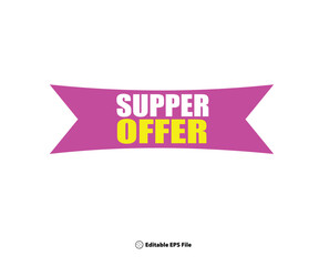Supper offer discount concept