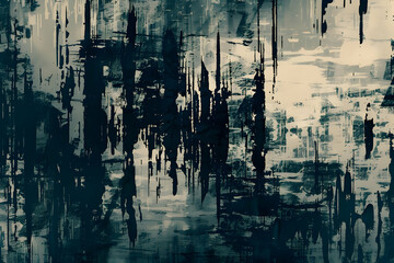 Grunge texture with glitch distortion, layered chaos, and bold, rugged visual impact.