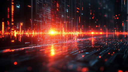 modern digital interface showcases innovative financial technology and asset management with dynamic data visualization, highlighting advanced analytics and secure online transactions