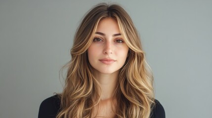 Sunkissed Balayage Waves on Layered Hair Featuring Soft Highlights and Flowy Texture for a Natural, Effortless Look