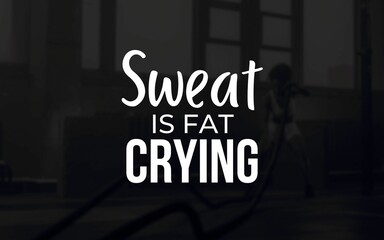 Motivational fitness poster featuring bold typography with inspirational quotes, blurred workout backgrounds, and active gym environments. Ideal for fitness enthusiasts.