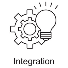 Integration Icon, Seamless Connectivity Powering Integration Solutions, Bridging Systems The Art of Integration