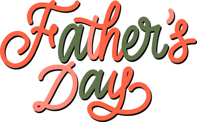 Happy Father's Day Typography Vector
