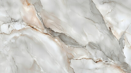 Fototapeta premium Abstract Marble Texture with White, Grey and Brown Veins Seamless Pattern for Background, Wallpaper, or Interior Design