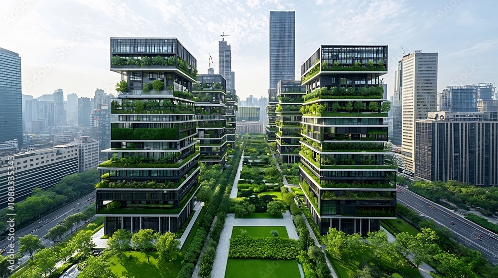 Leinwandbilder Architects and engineers in a meeting discussing green building practices and sustainable construction techniques for eco friendly design solutions