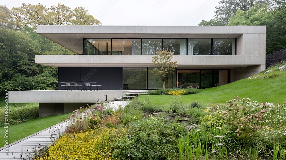 Leinwandbilder Group of architects collaborating on sustainable construction project with green building methods prioritizing environmental conservation and ecological impact