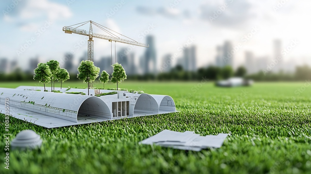 Aufkleber Architects and Engineers Collaborating on Sustainable Green Building Practices for Eco Friendly and Energy Efficient Construction Projects