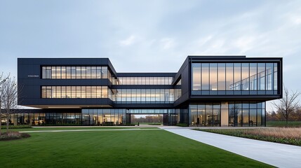 Fototapeta premium Sustainable Architectural Project Showcasing Innovative and Eco Friendly Building Materials for Conscious Design and Environmental Responsibility