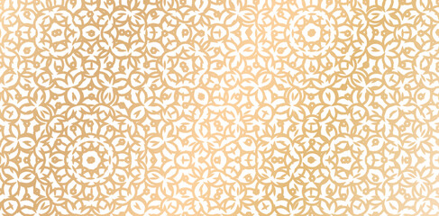 Seamlessly abstract patterned golden color isolate white backgrounds for Decorative wallpapers, knitted fabric textured, fabric printing, birthday invitation covers, wrap paper, covering book elements