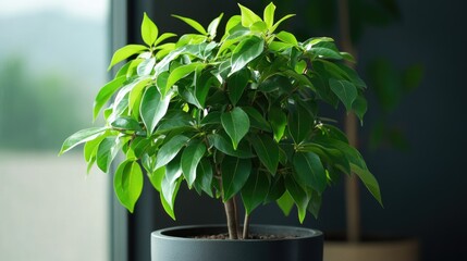Lush green tree in a pot showcasing vibrant leaves and strong branches symbolizing growth and prosperity from wise investments