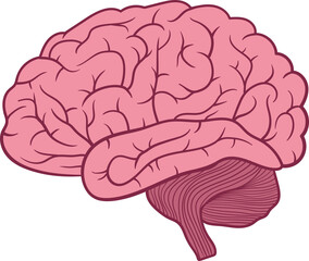 Brain clipart design illustration 