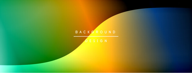 Bright rainbow style color gradient with curve round shape line background. Vector Illustration For Wallpaper, Banner, Illustration, landing page