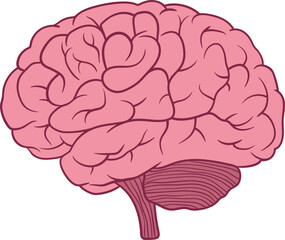 Brain clipart design illustration 