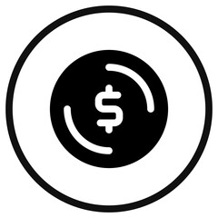 Obraz premium Editable dollar coin vector icon. Part of a big icon set family. Finance, business, investment, accounting. Perfect for web and app interfaces, presentations, infographics, etc