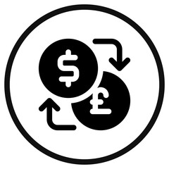 Editable currency exchange vector icon. Part of a big icon set family.  Finance, business, investment, accounting. Perfect for web and app interfaces, presentations, infographics, etc