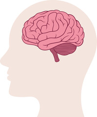 Brain clipart design illustration 