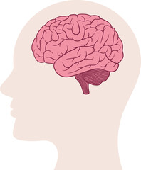 Brain clipart design illustration 