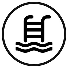 Editable swimming pool vector icon. Part of a big icon set family. Perfect for web and app interfaces, presentations, infographics, etc