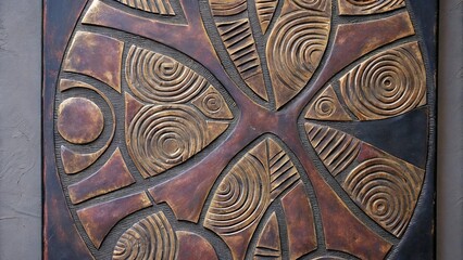 detail of a carved door