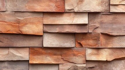 Textured weathered brick wall featuring earthy tones and unique patterns ideal for backgrounds in design projects and creative applications.